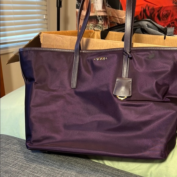 Tumi Nylon Purple Tote Bag - Picture 1 of 7